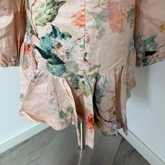 Zimmermann Illuminate Peplum Mini Dress - Picture 5 of 11